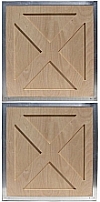 Split Crossbuck Double-Dutch Door